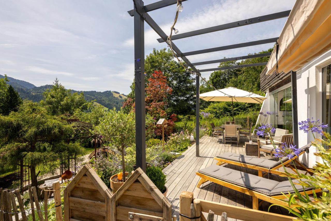 Waldlounge - Gartenwohnung Оберштауфен Экстерьер фото
